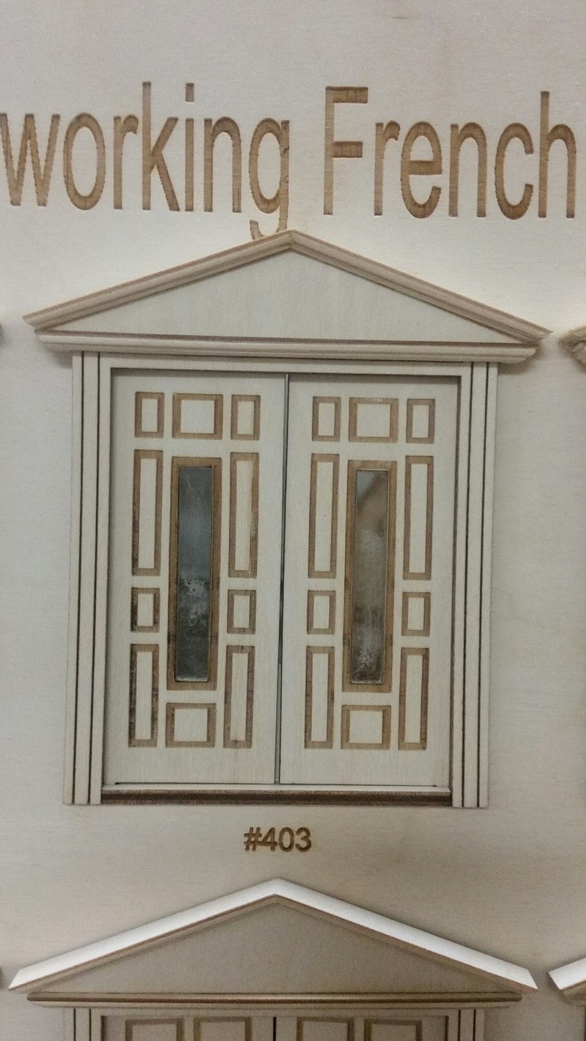 Victorian Custom 11 panel French Door 1:24 scale