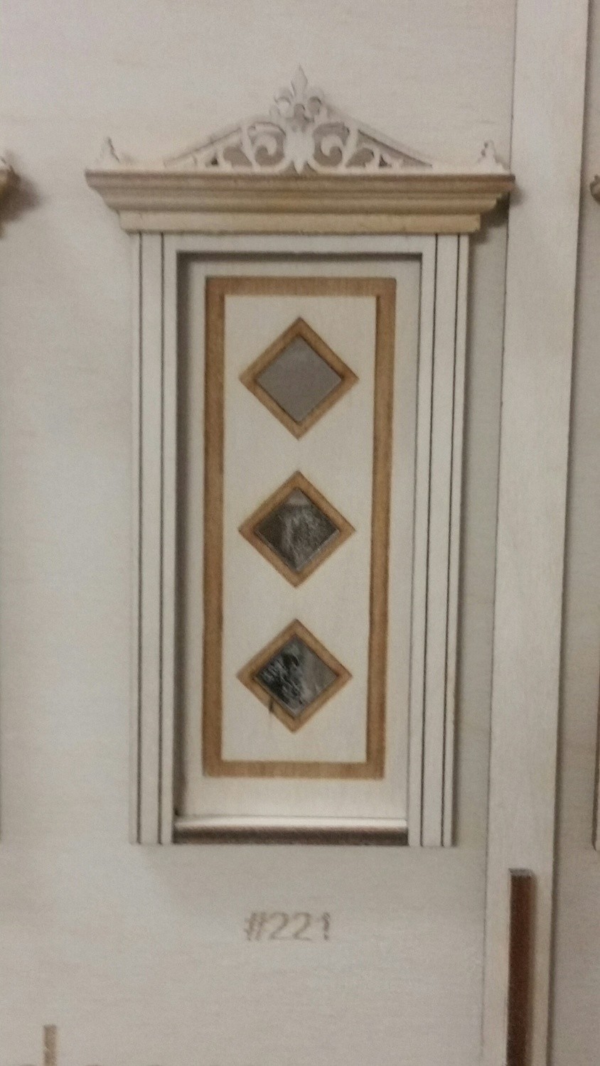 Classic 3 diamond custom Exterior Door 1:24 scale
