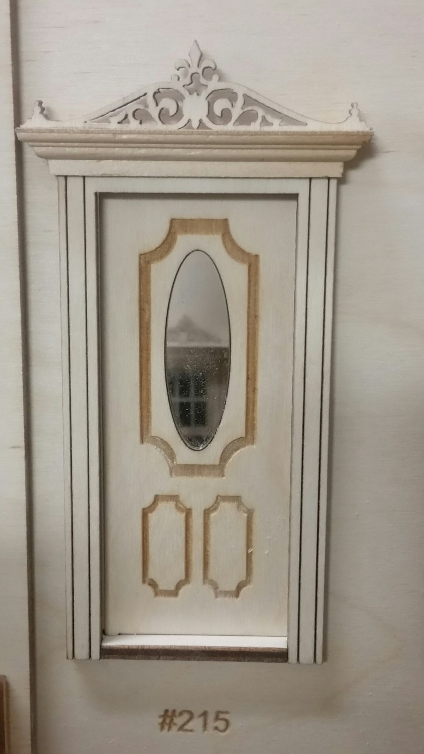 Classic Oval 3 panel Exterior Door 1:24 scale