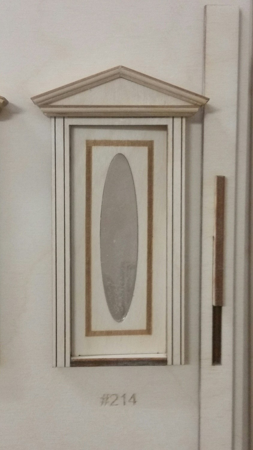 Victorian Oval single panel Exterior Door 1:24 scale