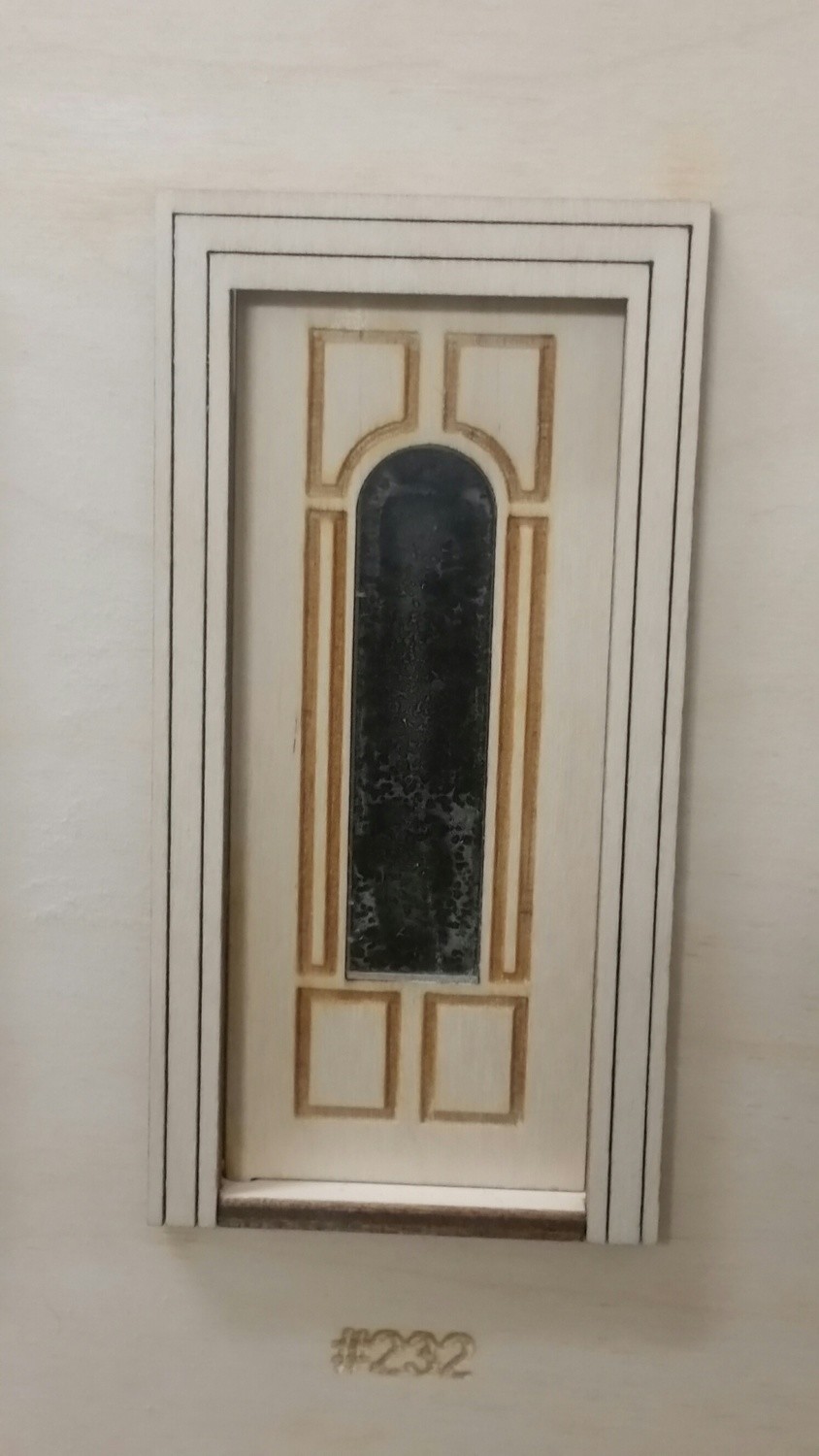 Traditional Arched 6 panel Exterior Door 1:24 scale