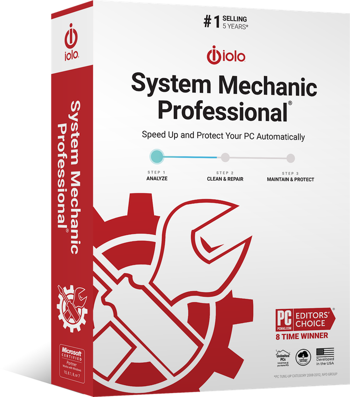 iolo System Mechanic Professional - Protect and tune your computer automatically.