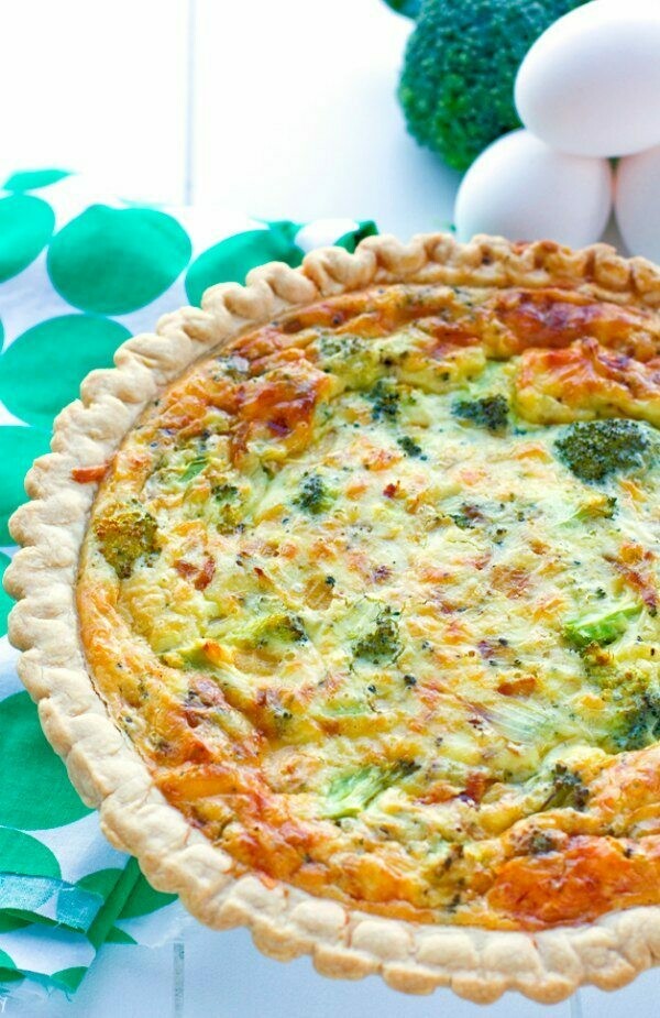 Veggie Goat Cheese Quiche