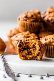 Double Mini Pumpkin Chocolate Chip Muffins