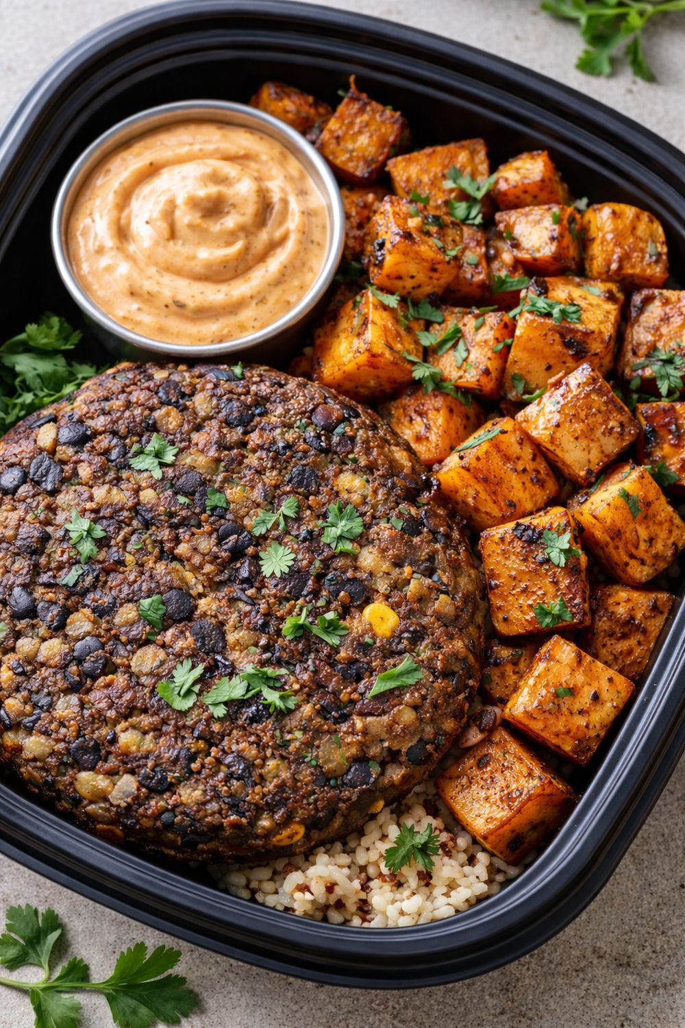 Poblano Black Bean Burger