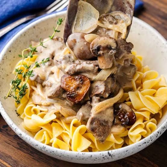 Pork Stroganoff