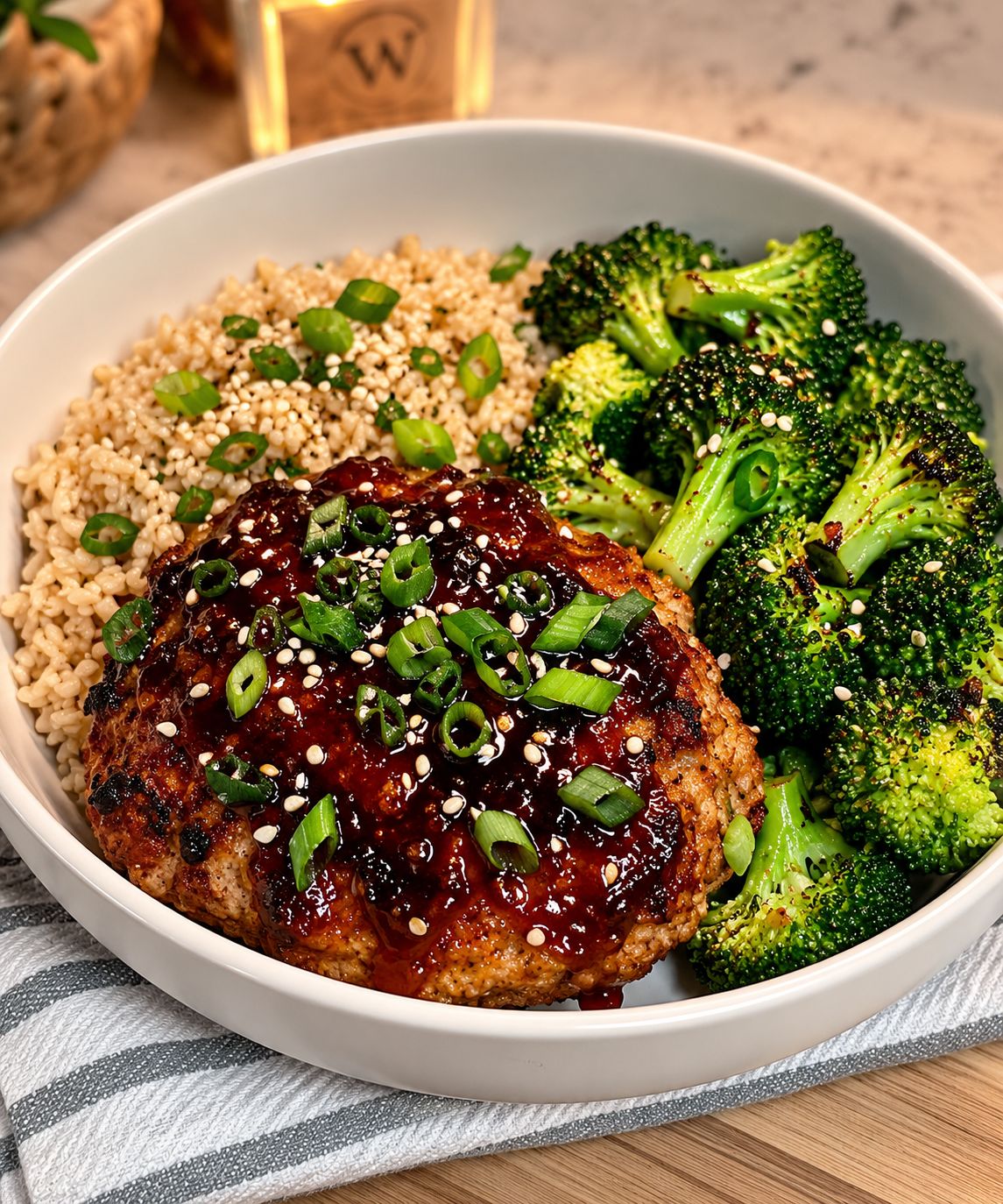 Teriyaki Turkey Burger Bowl