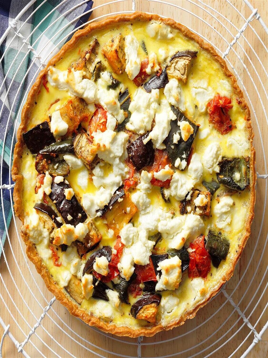 Roasted Veggie Quiche