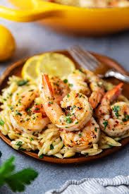 Grilled Shrimp &amp; Orzo