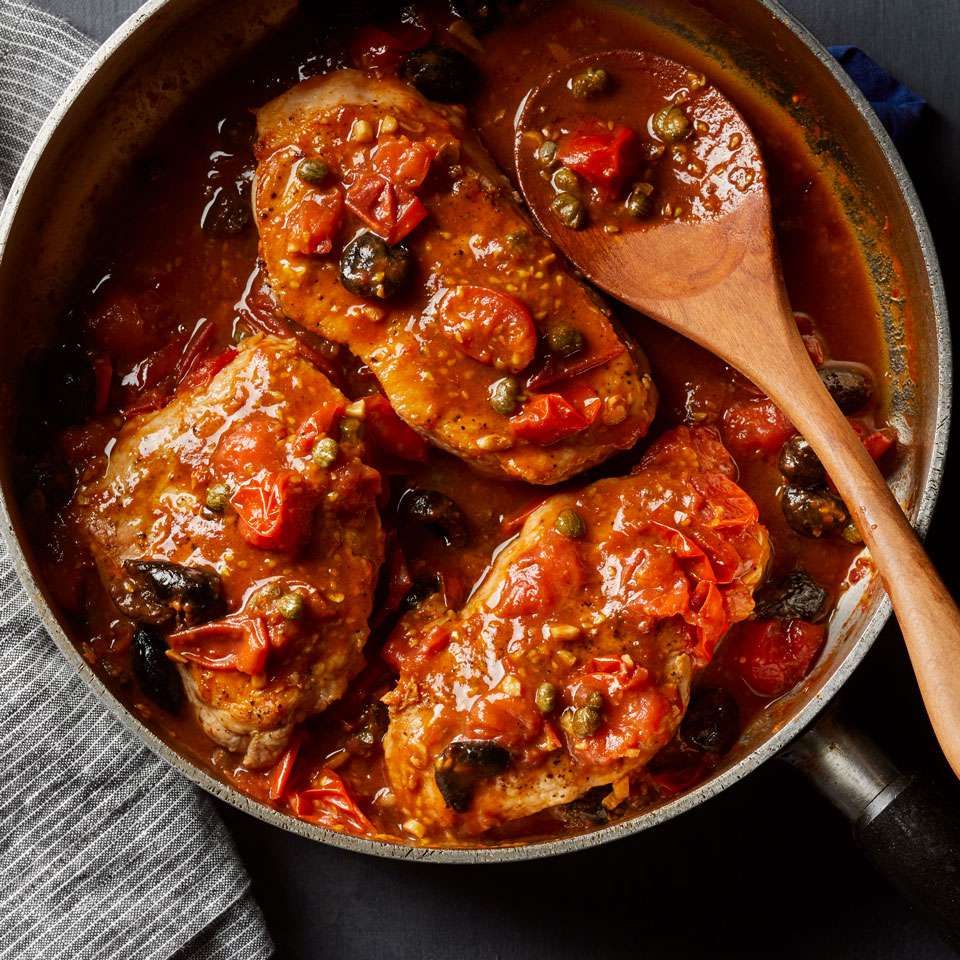 Pork Puttanesca