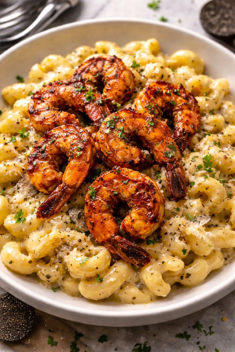 Cajun Shrimp Truffle Mac