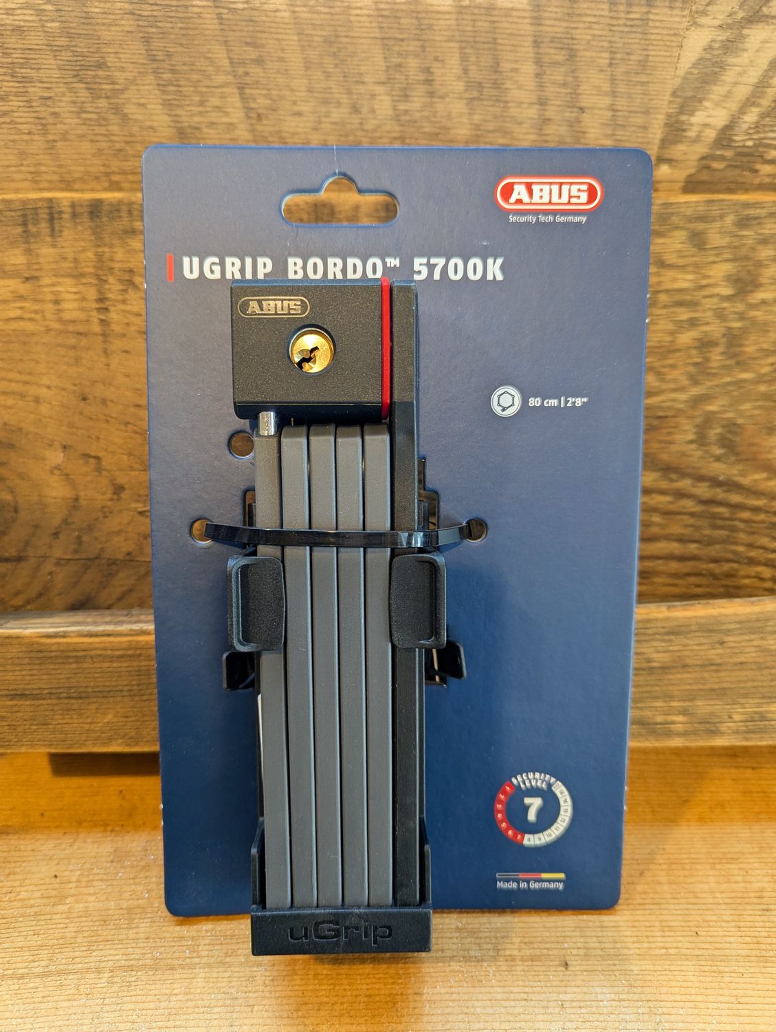 Cadenas Abus Bordo uGrip 5700 SH Pliable 80cm 2.6&#39; 5mm noir
