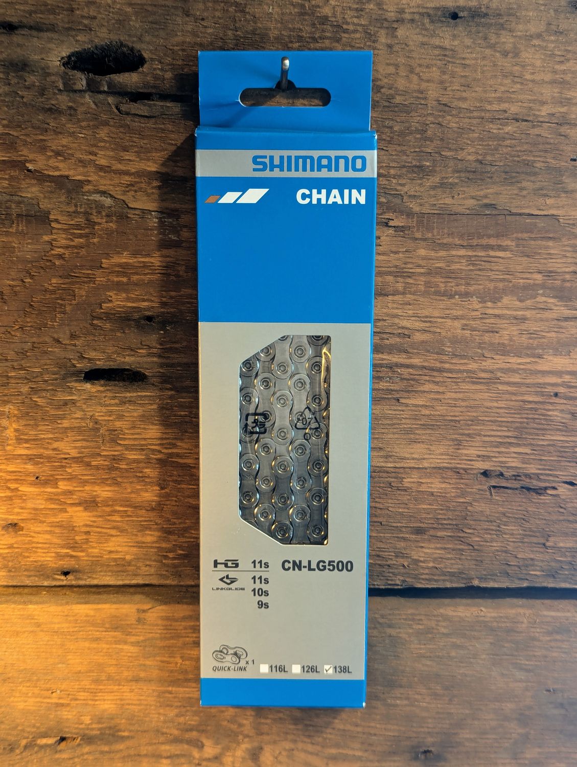 Chaine Shimano CN-LG500 hyperglide 11v Linkglide 9/10/11 138mailles