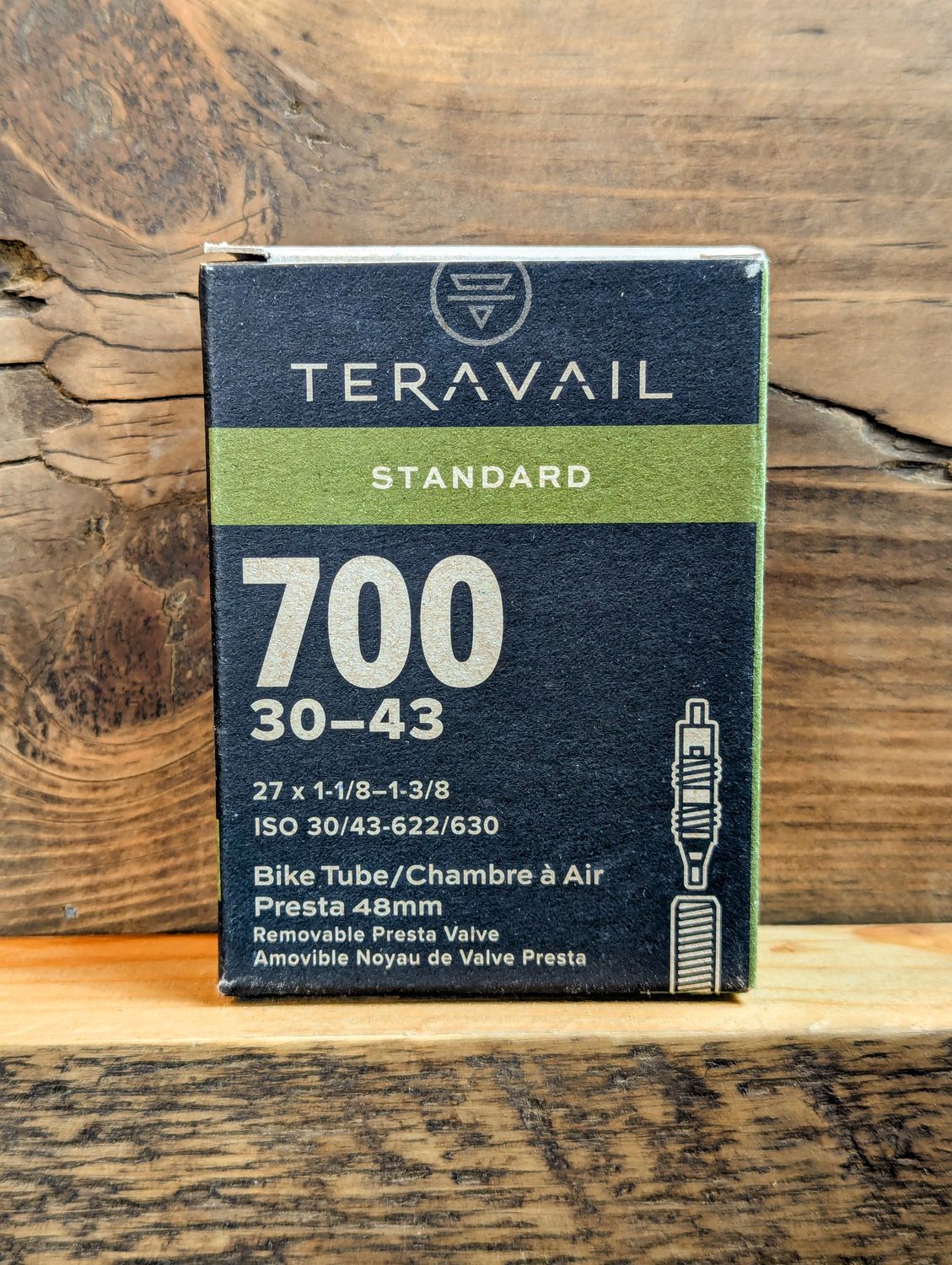 chambre à air Teravail 700 x 30 - 43 48mm  Valve Presta