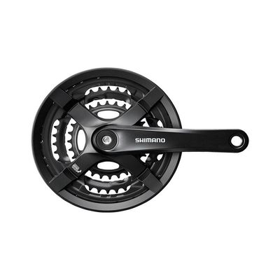 Pédalier Shimano FC-TY501 6/7/8v 175mm 28/38/48 avec garde chaine 47.5mm axe carré