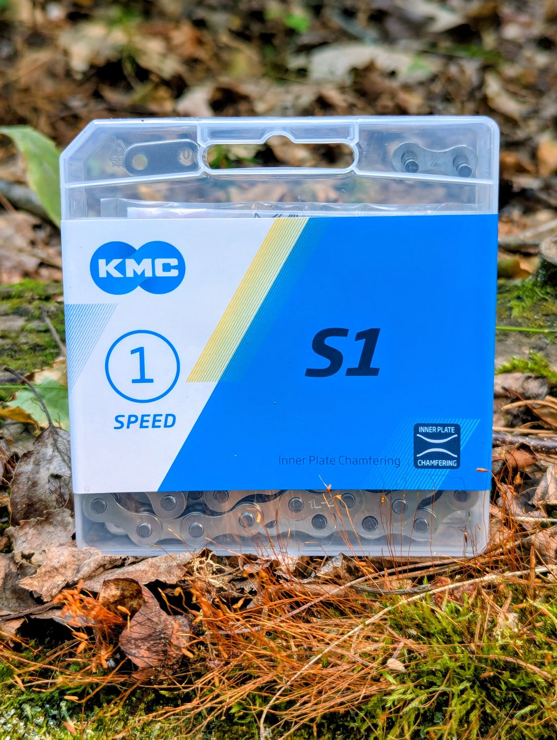 Chaine KMC S1 Single Speed 1/8&#39;&#39; 112 mailles Argent
