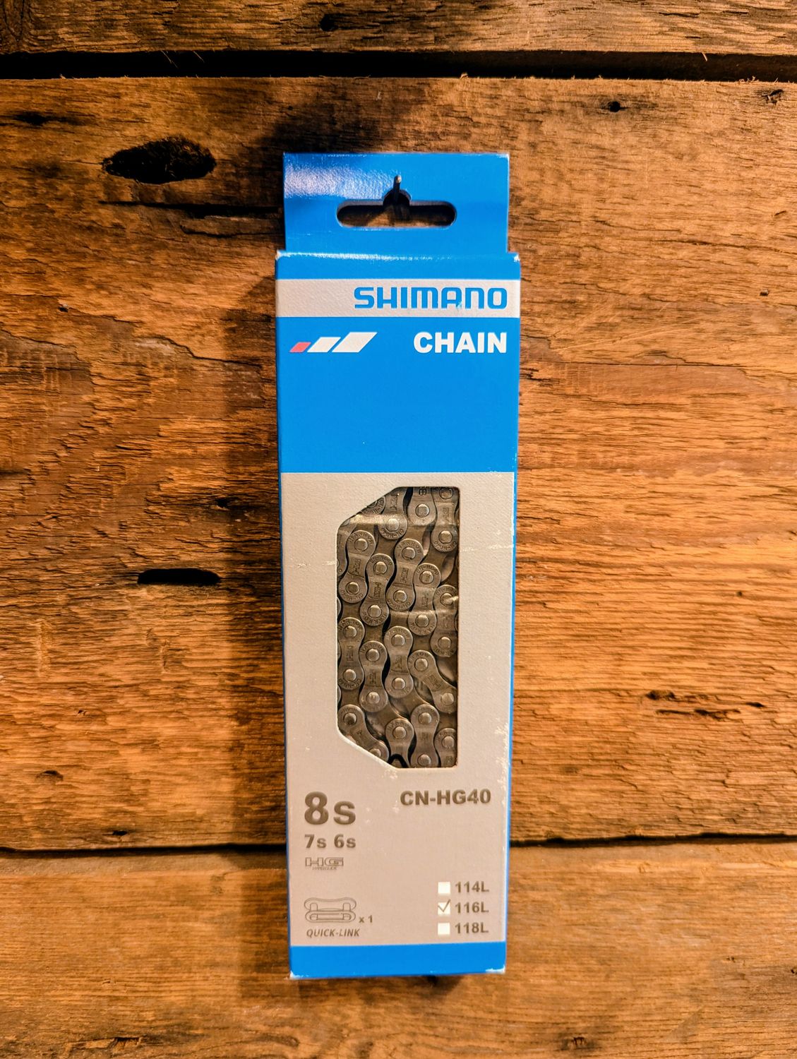 Chaîne Shimano CN-HG40 6v 7v 8v 116 mailles