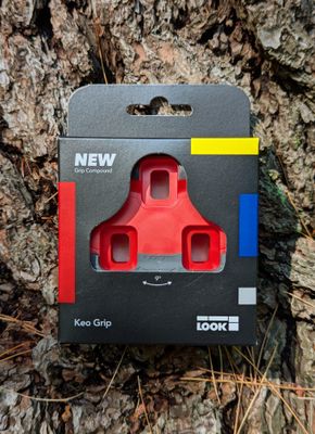 Cales Look Keo Grip Float 9° rouge