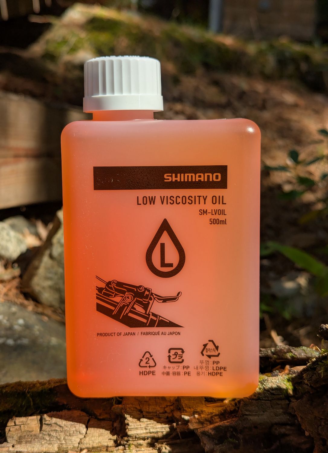 Huile minérale Shimano SM-LVOIL Faible viscosité 500ml