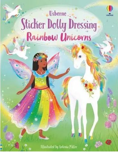 Usborne Sticker Dolly Dressing, Rainbow Unicorns