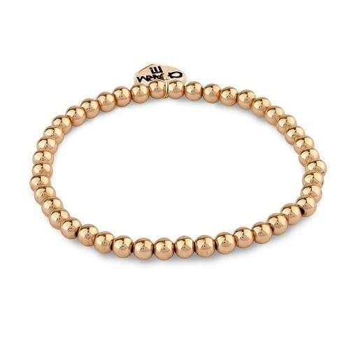 Charm It! Gold Bead Stretch Bracelet