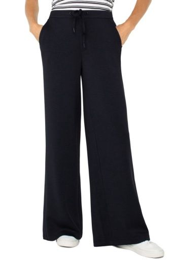 Pull On Wide Leg Trouser, Size: XL, Colour: black