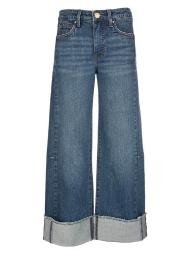 Meg High Rise Wide Leg with Roll Hem, Size: 00