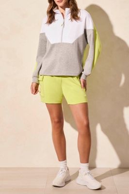 Color Block Quarter Zip