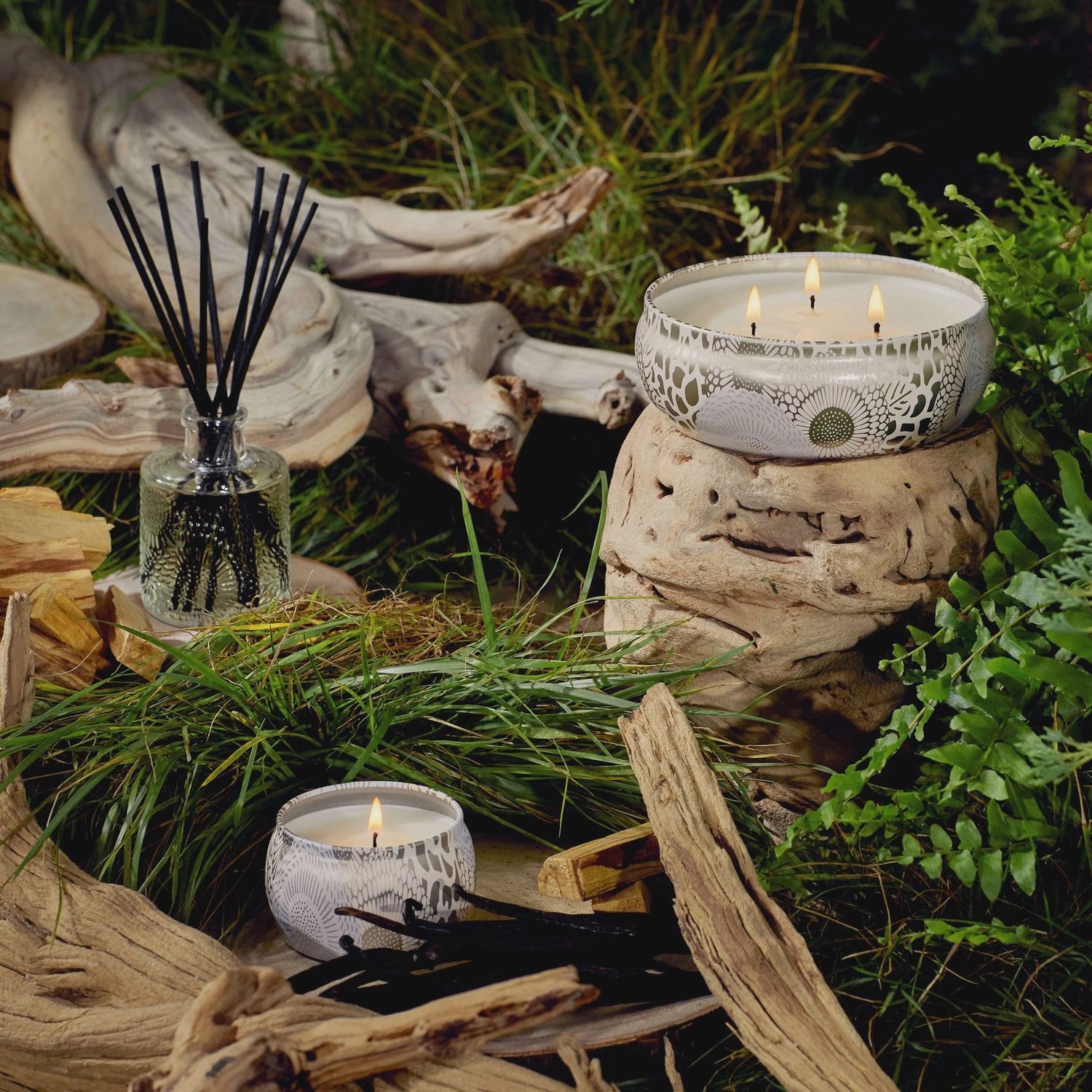 Santal Vanille, Size: 3-Wick Tin