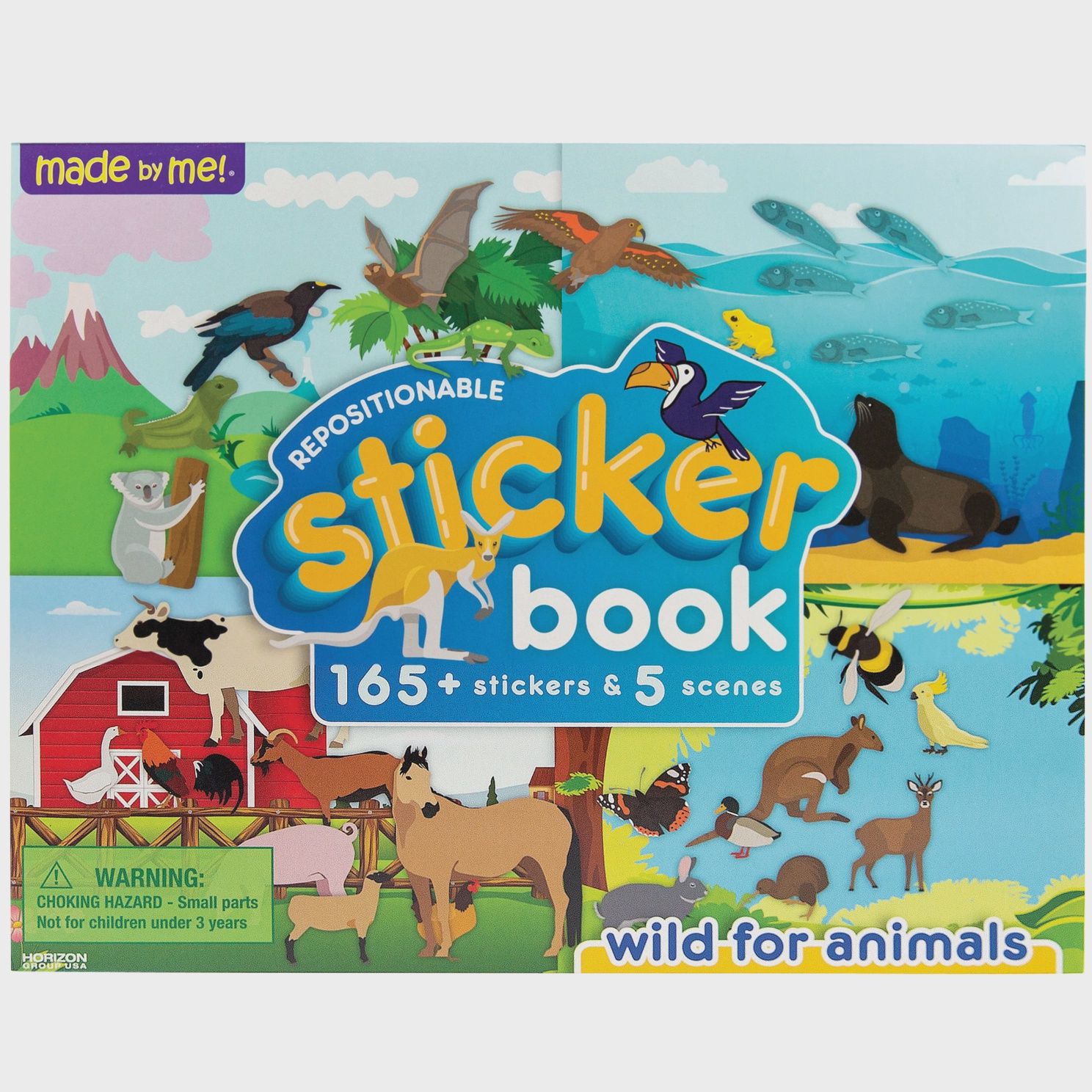 Animal Theme Made By Me!® Repositionable Sticker Book