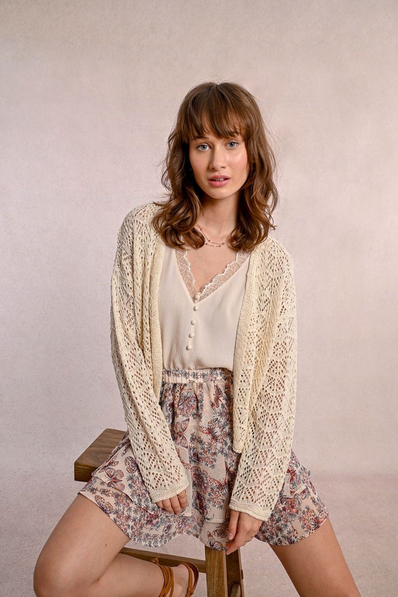 Gold Knitted Cardigan