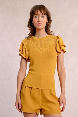 Flutter Sleeve Sweater