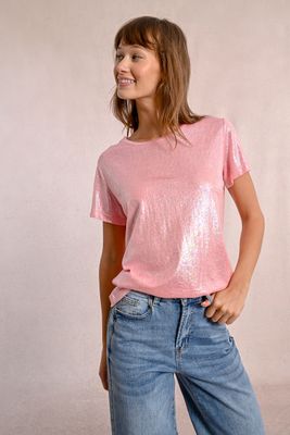 Pink Shimmer Tee