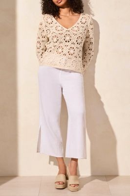Crochet Sweater with Bell Sleeves