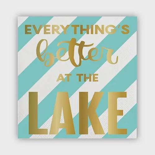 Everything’s Better at the Lake Napkins