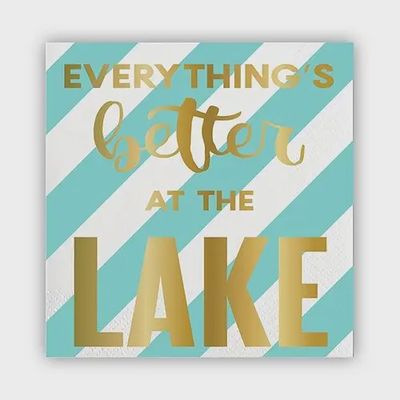 Everything’s Better at the Lake Napkins