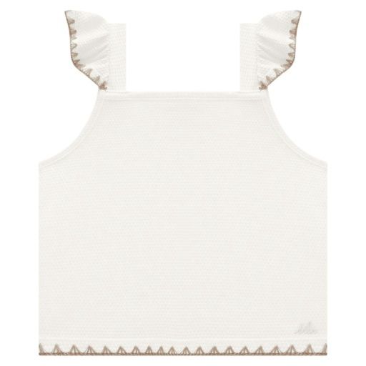 Cropped Flutter Tank, Size: 5