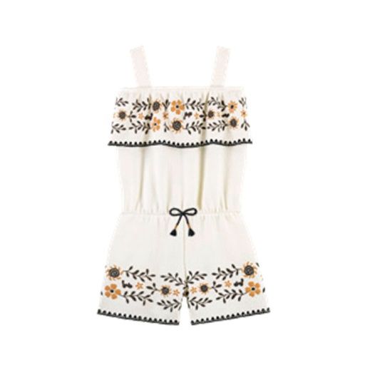 Embroidered Romper, Size: 14