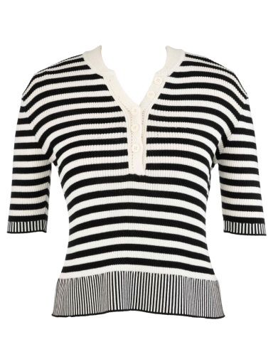 Alora Henley Knit Top, Size: M