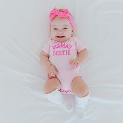 Mama&#39;s Bestie Short Sleeve Onesie