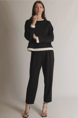 Contrast Hem Top