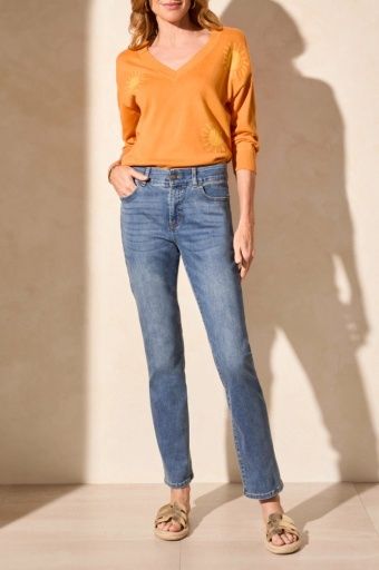 SOPHIA 32 INCH STRAIGHT LEG JEANS- Multiple Colors, Colour: DKVINTAGE, Size: 2