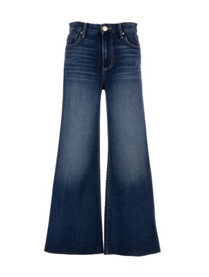Meg High Rise Fab Ab Wide Leg Raw Hem - Yielded