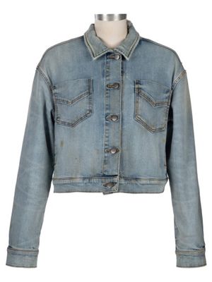LARA CROP JACKET W/DROP SHOULDER-PATCH FT POCKET