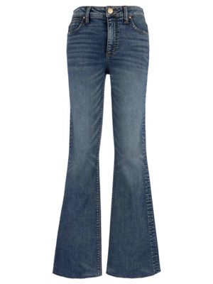 Stella High Rise Fab Ab Flare with Raw Hem - Debonairly
