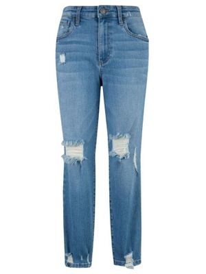 Rachael High Rise Fab Ab Mom Jean - Stylish