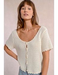 Crochet Cropped Cardigan