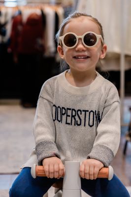 Cooperstown Kids Sweater - Cream