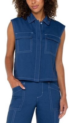 Sleeveless Cargo Shirt