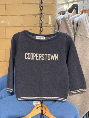 Cooperstown Baby Sweater - Blue